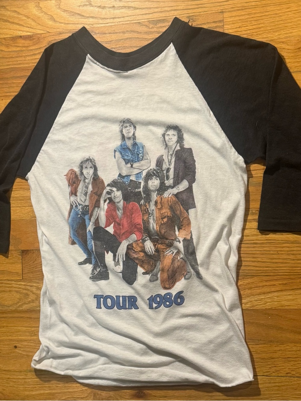 Vintage 1986 AEROSMITH Done With Mirrors Original Jersey Style Concert Tee Large